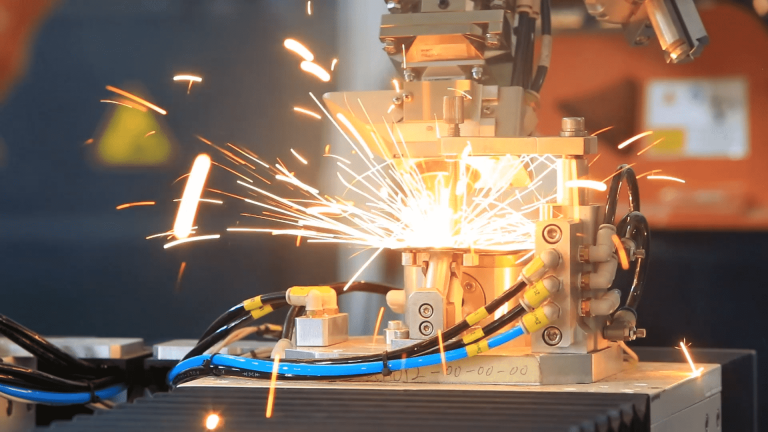 What are the hazards of laser welding of base materials with phosphide layers?